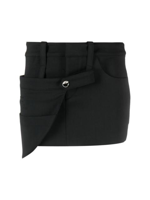COPERNI strap-detail mini skirt