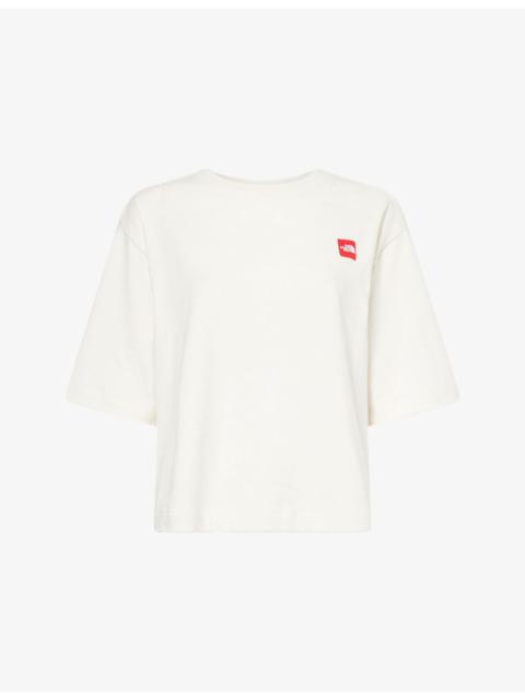 The North Face Cropped Brand-Patch Cotton-Jersey T-Shirt