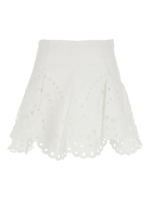 Charo Ruiz Sail eyelet skirt