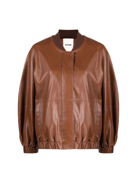 Bloom lambskin bomber jacket