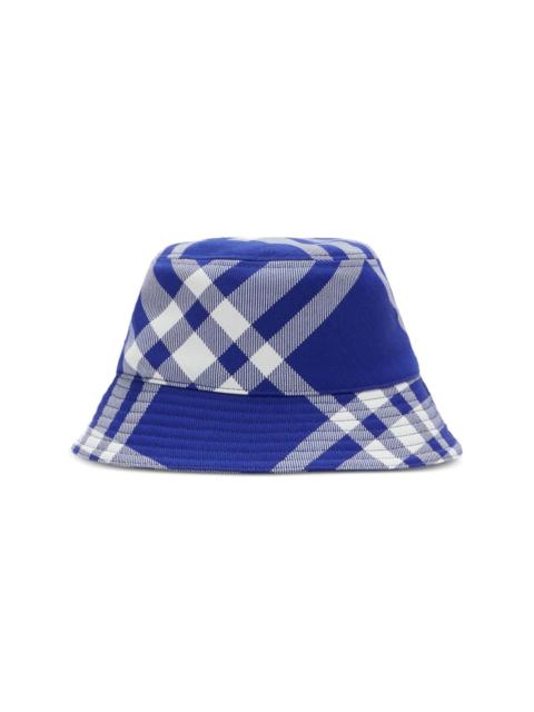 Burberry checked tonal-stitching bucket hat