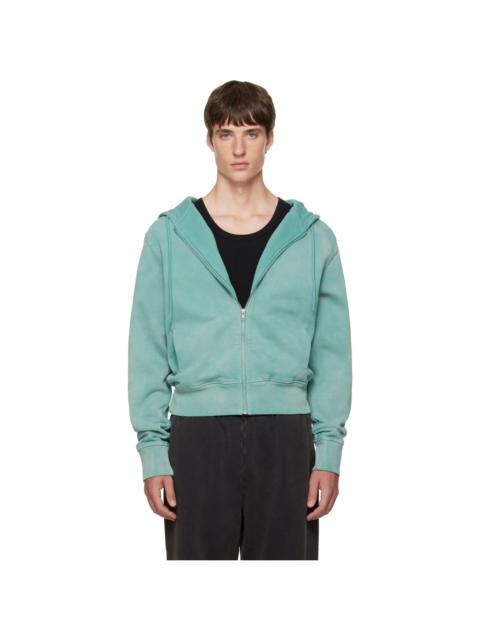 entire studios Blue Slim Zip-Up Hoodie