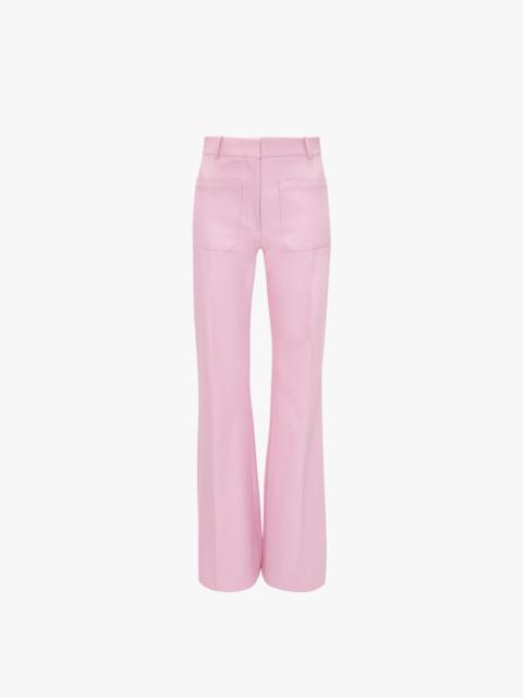 Victoria Beckham Alina Tailored Trouser In Bubblegum