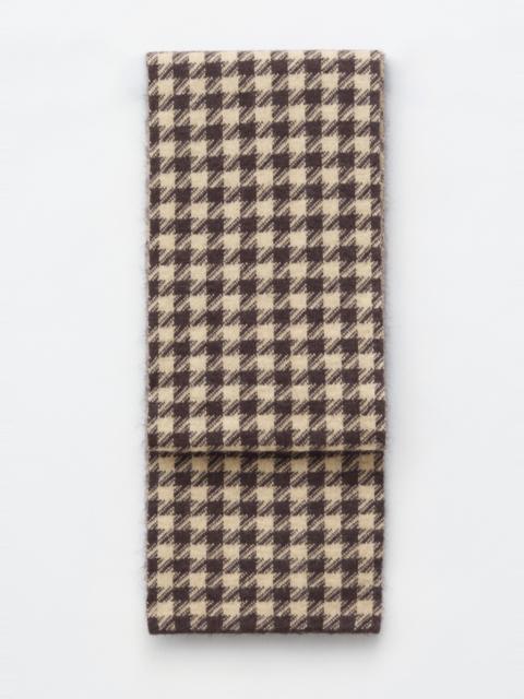 & Other Stories Mohair-Blend Houndstooth Scarf