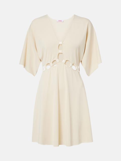 ERES Connection cutout jersey minidress