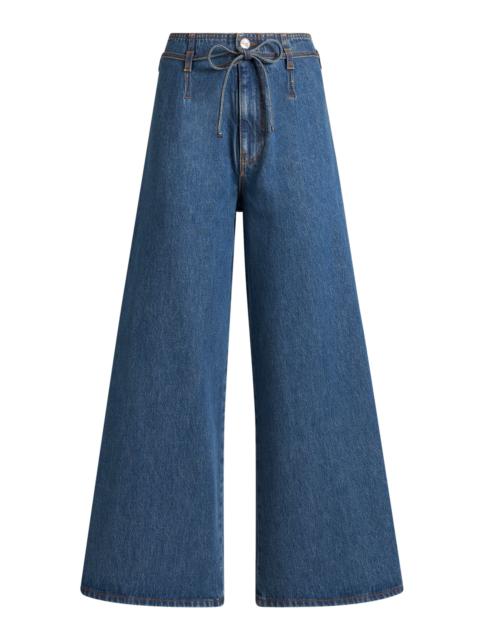 Etro Rigid High-Rise Straight-Leg Jeans blue
