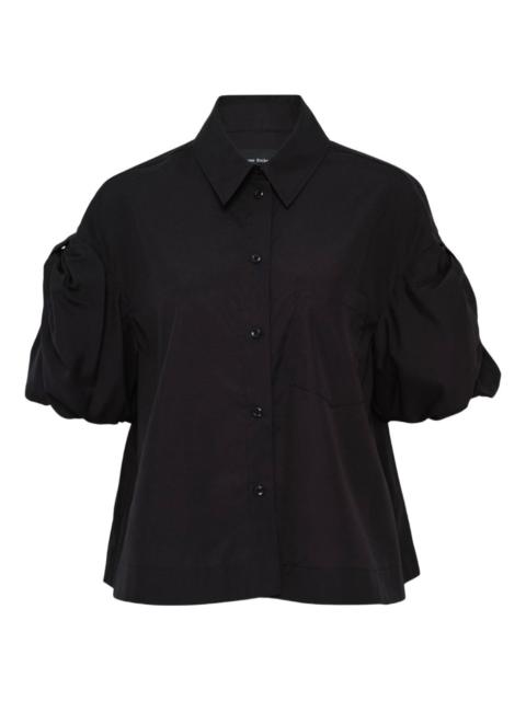 puff bow sleeve shirt