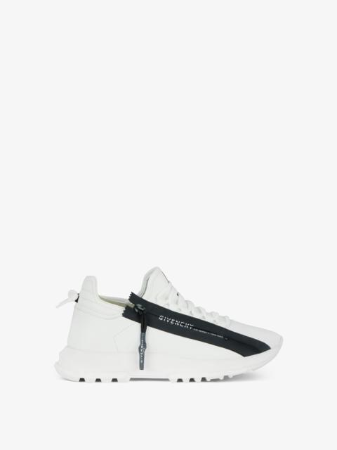 Givenchy SPECTRE RUNNER SNEAKERS IN PERFORATED LEATHER WITH ZIP