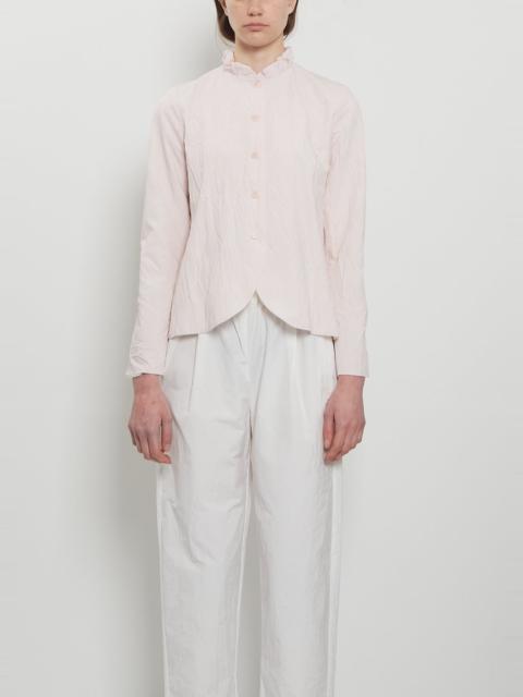 apuntob Crinkle Tafetta Ruffle Collar Jacket — Candy