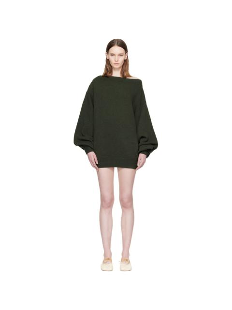 MM6 Maison Margiela Khkai Off-Shoulder Knit Minidress