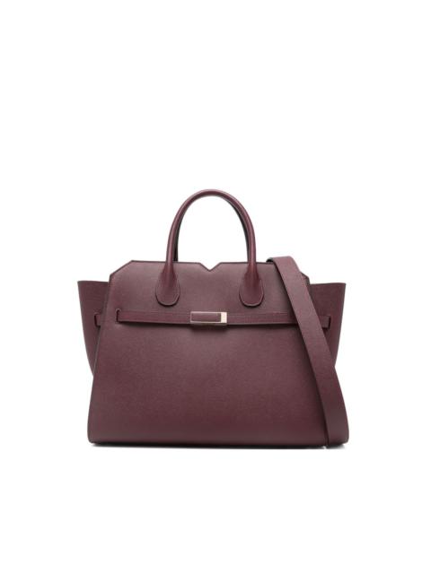 Valextra rectangle leather tote bag