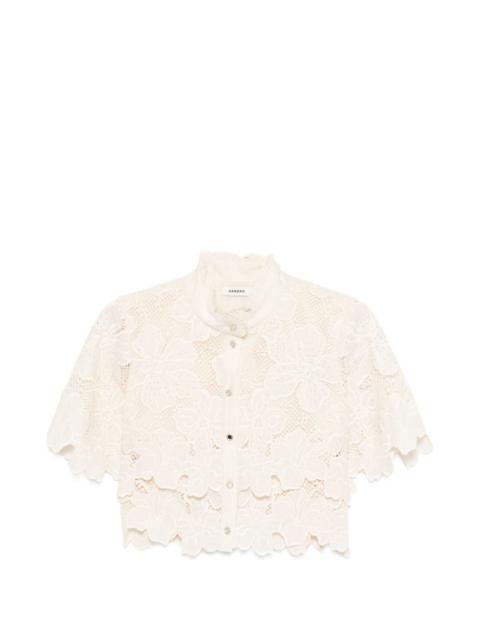 Sandro Ame floral-lace shirt