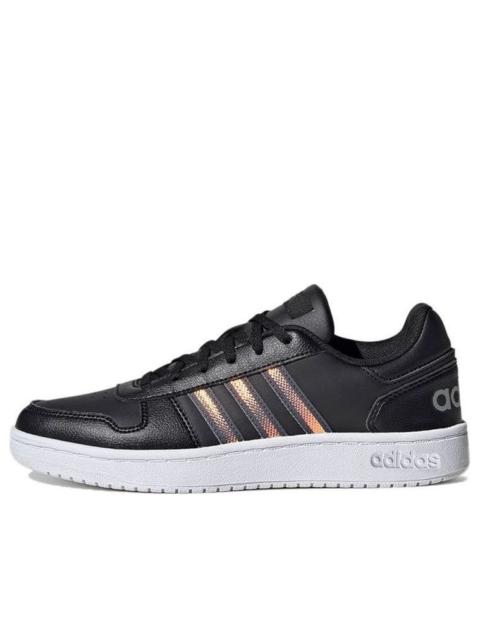 adidas (WMNS) adidas Hoops 2.0 'Black Tactile Gold Metallic' FW3536