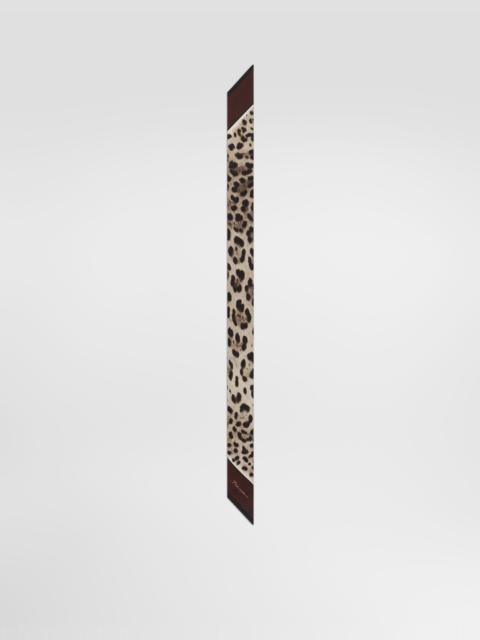 Dolce & Gabbana Leo-print silk twill bandeau