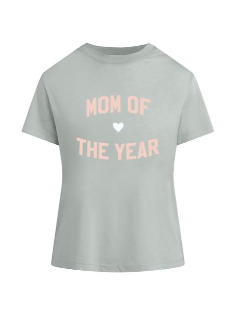 Favorite Daughter Women's Graphic Printed T-Shirt - Light Sage Pale Pink