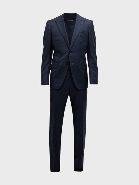 TOM FORD Men's Modern Fit Sharkskin Suit