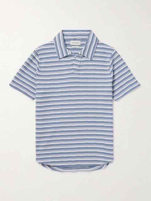 Austell Striped Knitted Polo Shirt