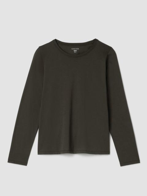 EILEEN FISHER Organic Pima Cotton Jersey Long-Sleeve Tee