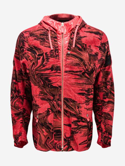 Red Printed Linen Cordura-TC Jacket