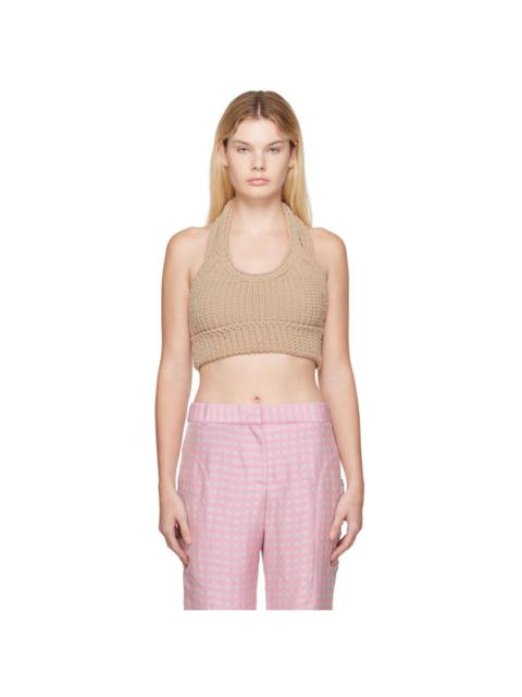 JACQUEMUS Beige 'La Maille Nuvola' Tank Top