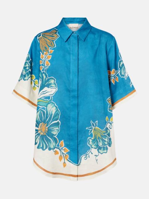ALÉMAIS Luda floral linen shirt