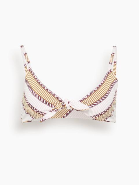 lemlem Sara Tie Front Top in Munit Pink
