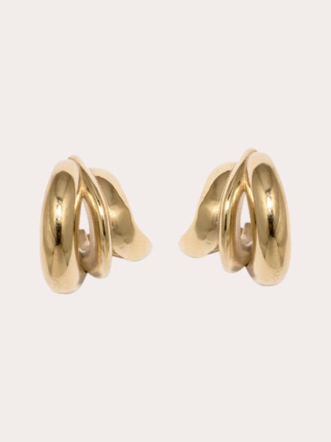 Completedworks Dollop 18K Gold-Plated Silver Hoop Earrings