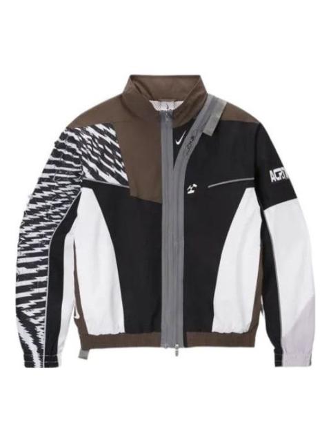 Men's Nike x ACRONYM Crossover Mesh Sports Jacket Asia Edition Brown CZ4669-100