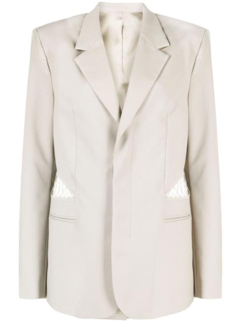 Dion Lee single-breasted wool blazer