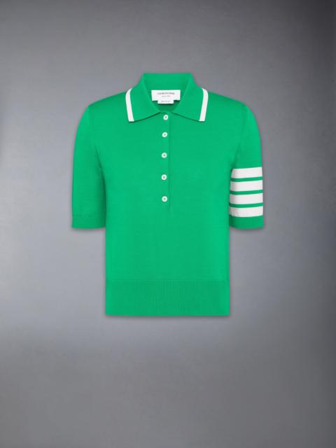 Thom Browne HECTOR INTARSIA 4-BAR JERSEY STITCH POLO