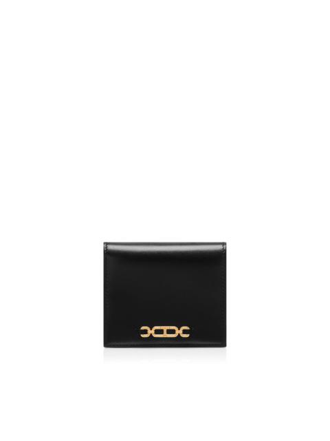 TOM FORD PALMELLATO-EFFECT LEATHER COMPACT WALLET