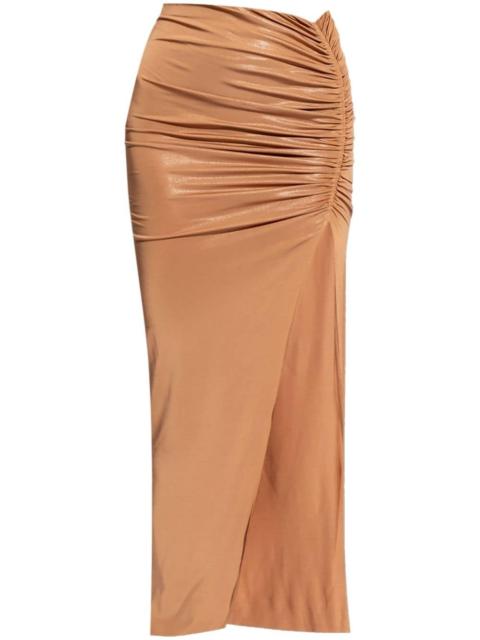 Rick Owens Lilies Svita ruched maxi skirt