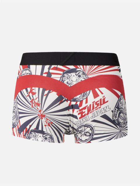 EVISU ALLOVER DARUMA PRINT TRUNKS