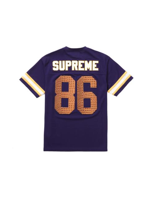 Supreme Supreme Faux Croc Football Jersey Purple