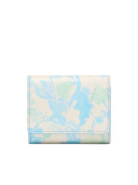 Maison Margiela floral zip leather wallet