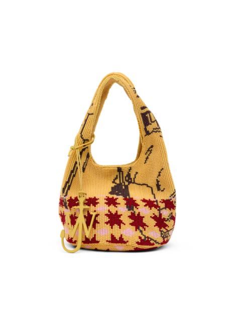 JW Anderson Mini Beaded Shopper Tote yellow