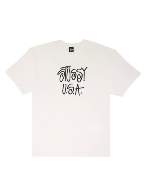 Stussy USA Tee 'White/Black'