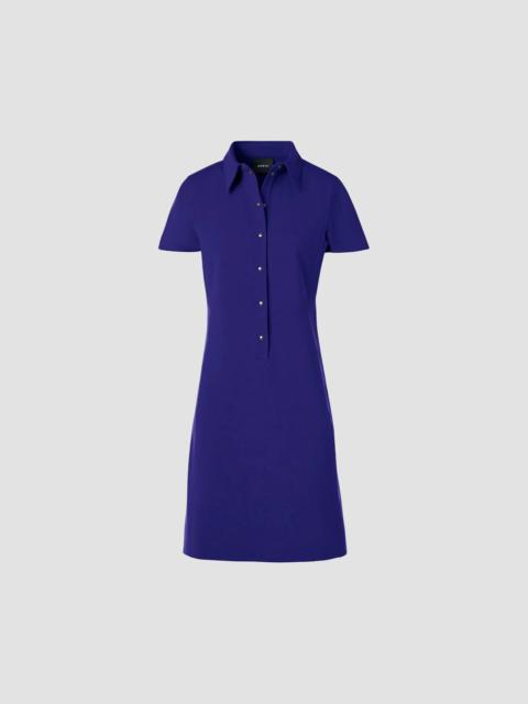 AKRIS Women's Stretch Cotton-Silk Polo Dress - Purple