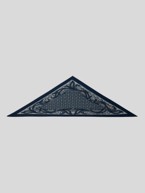 Etro TRIANGULAR WOOL SCARF WITH TIE MOTIF