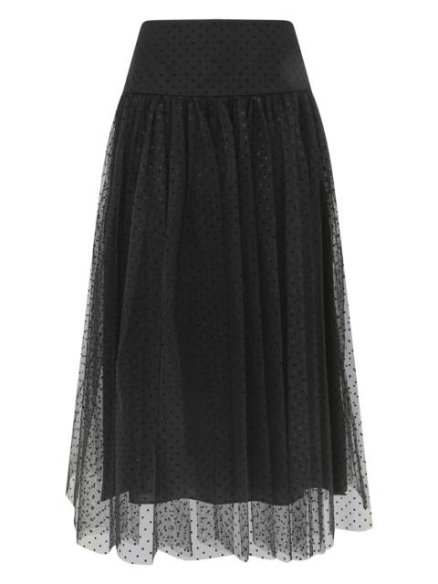 TULLE DOT MIDI SKIRT
