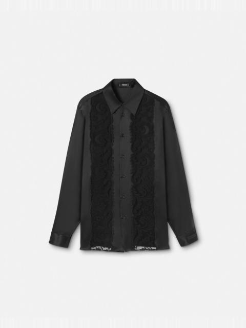 Barocco Lace Silk Shirt