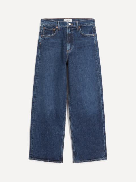 AGOLDE Ren Cropped Wide-Leg Jeans in Echo