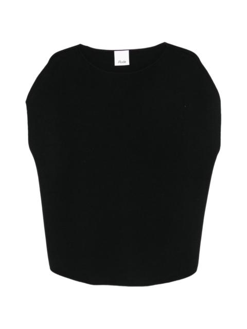 Allude boat-neck blouse