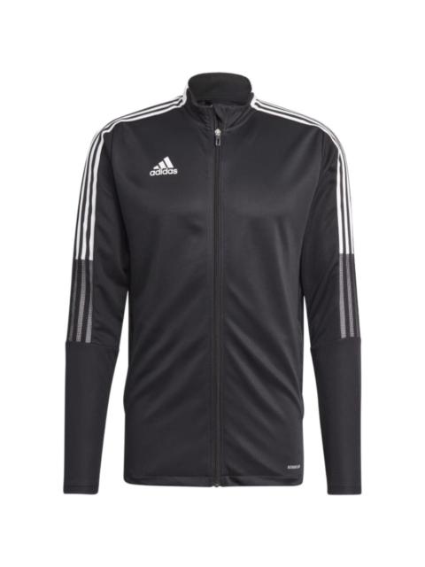 adidas three-stripe panel track jacket