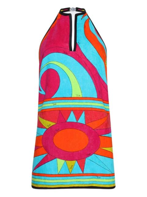 PUCCI printed halterneck mini dress