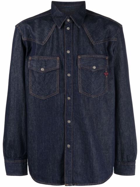 Diesel 긴 소매 denim 셔츠