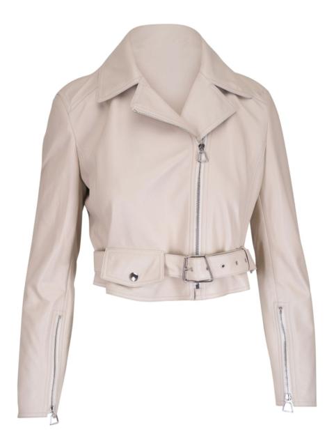 AKRIS cropped leather jacket