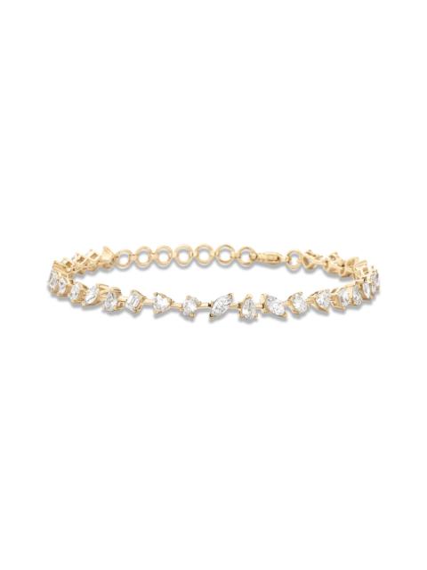 STONE AND STRAND 3 CTW Carnival LAB-Created Diamond Tennis Bracelet