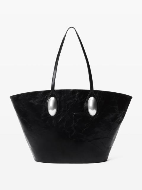 Dome Large Tote in Crackle Patent Leather
