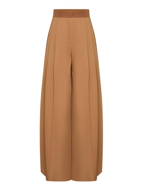 Zimmermann Valiant Drill Cotton Wide-Leg Pants brown